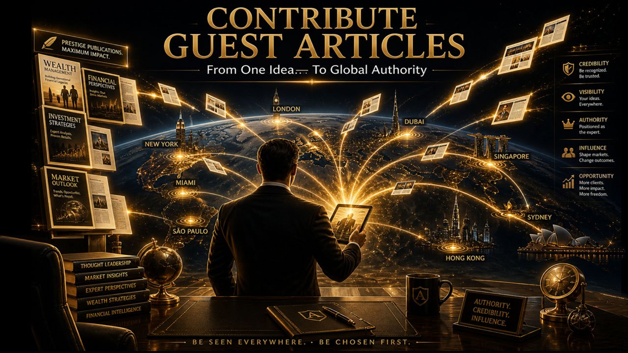 Guest Media Authority Engine — contribute guest articles to prestige publications and earn global authority