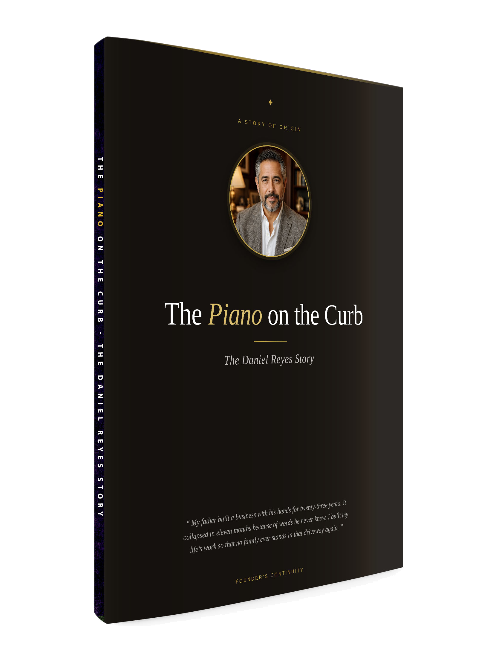 The Piano on the Curb — The Daniel Reyes Story — sample Story of Origin cover