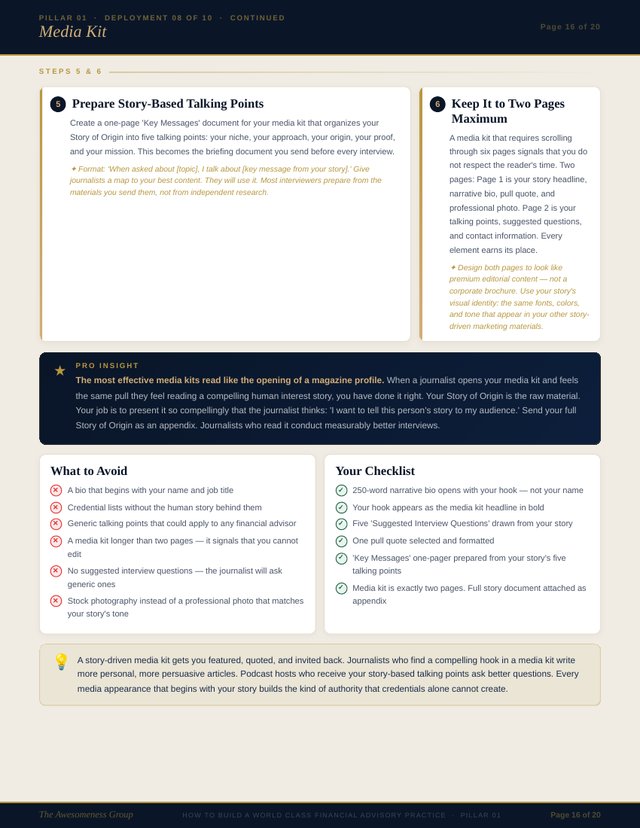 Marketing plan detailed strategy page